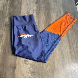 NFL Denver Broncos Navy and Orange Leggings